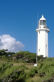 房総半島の最南端にたつ「野島崎灯台」
